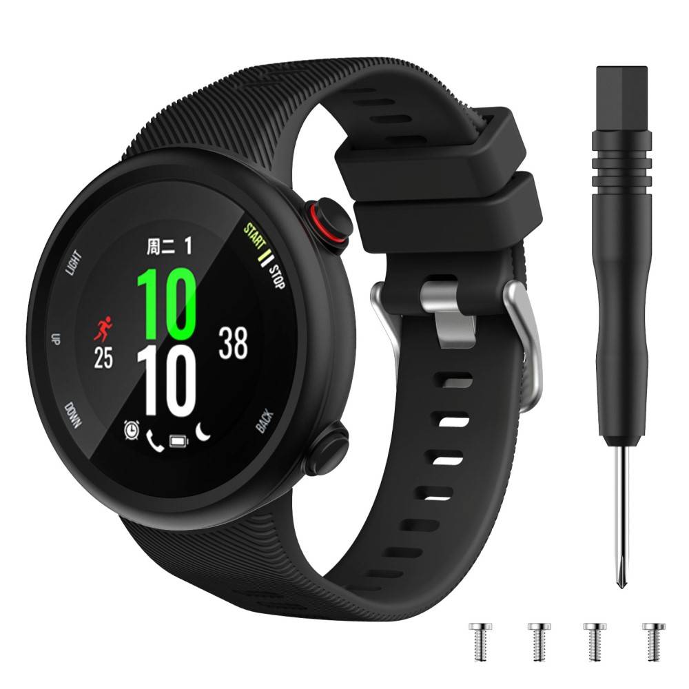 Silikonarmband Garmin Forerunner 45 Svart