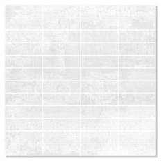 Mosaik Klinker Alquimia Vit Matt 30x30 (7.5x2.5) cm
