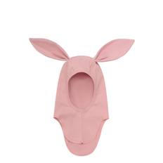 HUTTELIHUT Balaclava Ears Cotton Rib |Rosa |3-6M