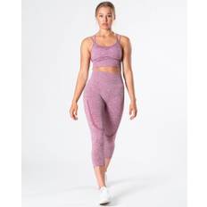 Queen Mesh 3/4 Tights V2 Mulberry Melange - L
