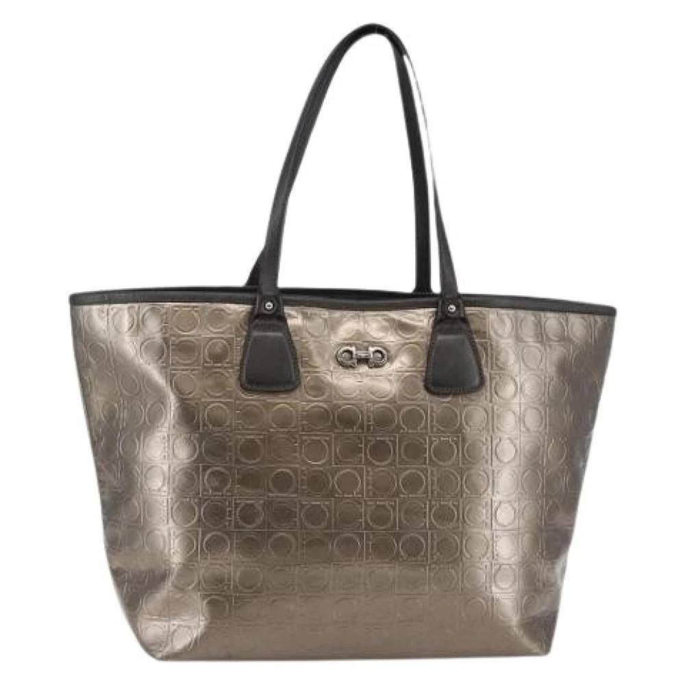 Salvatore Ferragamo Pre-owned Pre-owned Leather Skuldertaske - Vintage - Dame - Gul - ONE SIZE - Uld