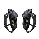 AMVR Uppgraderade handkontrollremmar Skydd Kompatibelt med Meta/Oculus Quest 3S/Quest 3 tillbehör, med batterilucka och silikonskydd för knogar (ej för laddningsdocka)