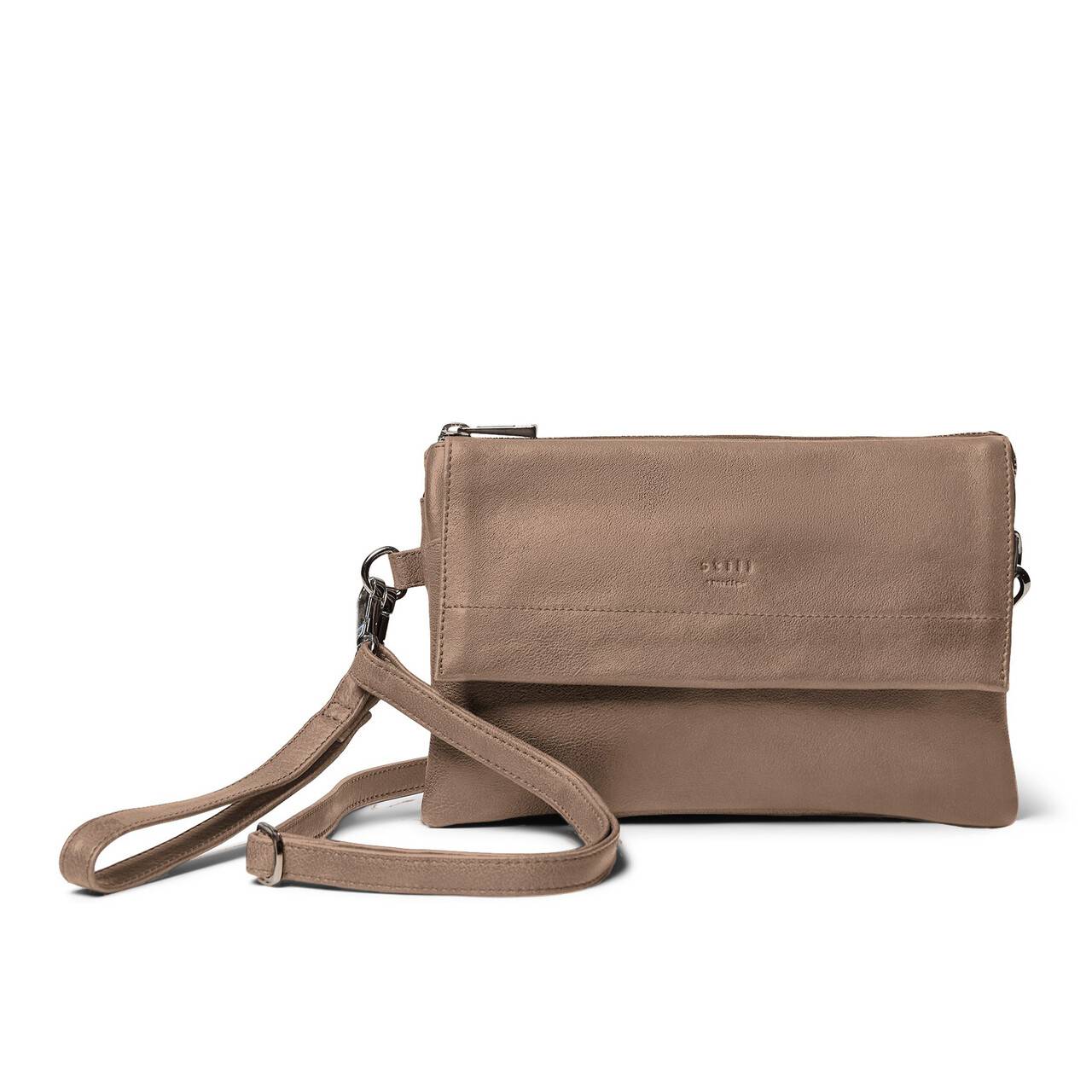 Still Nordic Anouk crossbody/clutch i skind (WARM TAUPE)
