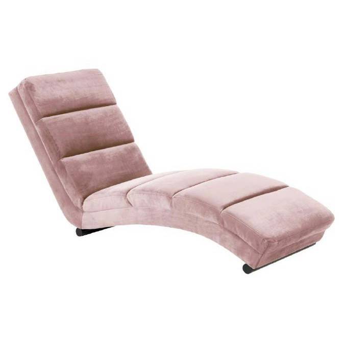 Shine - Chaiselongue i Rosa velour