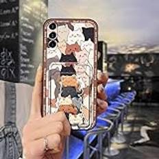 Lulumi-Phone Case For Samsung Galaxy S23/SM-911U, Full wrap cell phone cover phone cover Cover Graffiti Back Cover Card sleeve mobile case Fashion Design Cute phone pouch Cartoon