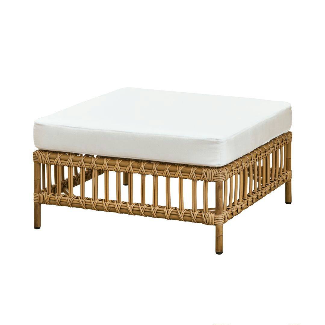 Sika-Design Utomhus Maggie Soffa Puff Modul Inkl. Dämpa Udendørs Antik & Hvid (B450)