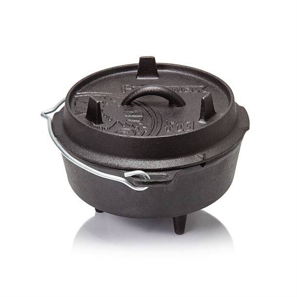 Petromax Dutch Oven, støbejernsgryde med 3 ben.