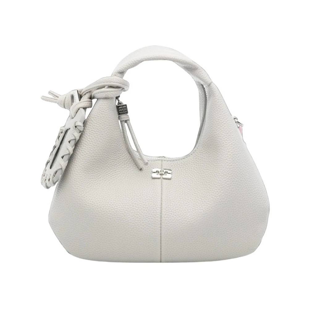 Ganni Tote Bag - Tasker - Dame - Grå - ONE SIZE - Læder