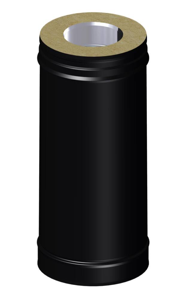 SKORSTENSRÖR DINAK HELISOLERAD 150MM 440MM SVART