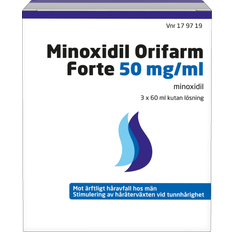Minoxidil Orifarm Forte, kutan lösning 50 mg/ml 3 x 60 milliliter
