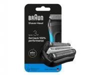 (ComputerSalg) Braun Series 3 735797, Rakhuvud, 1 huvuden, Svart, Rostfritt stål, 18 månad (er), Braun, Series 3+ 32 B