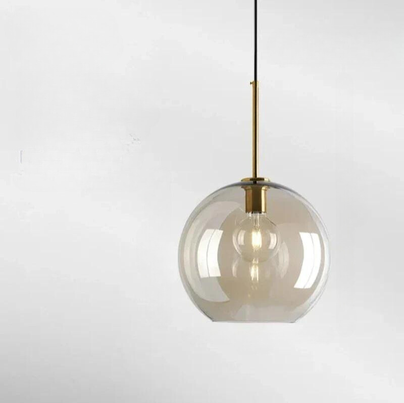 NordicGlow – Elegant Skandinavisk Glas Taklampa - 6 - 31CM / Varm vit