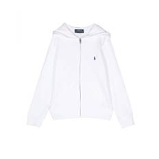 POLO RALPH LAUREN KIDS - hoodie med brodyr - barn - bomull - 3T - Vit