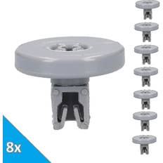 8x Opvaskemaskine Nedre Kurv Rulle Hjul Velegnet Til Aeg Electrolux 50286965004 502869500/4 A