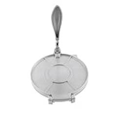 9,45 Tum Tortilla Press Gjutjärn - 2022 Tortilla Press Roti Press Tool 20 Cm Aluminiumlegering med Böjt Handtag för Matlagning