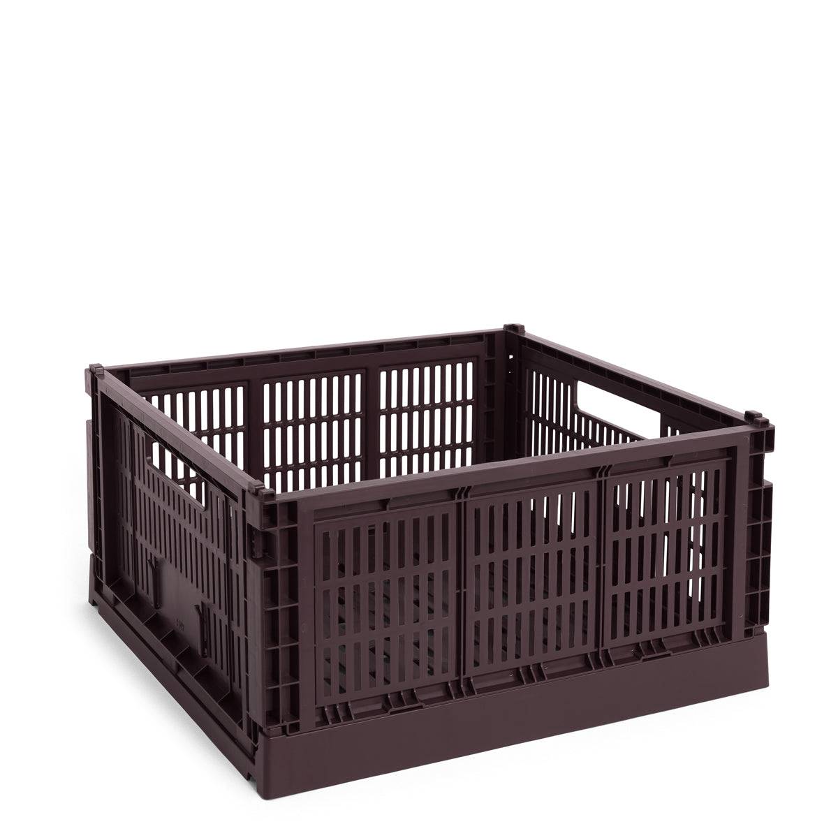 HAY Colour Crate - Large Square - Bordeaux