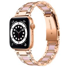 Diamond Bracelet Apple Watch Series 10 42mm Rosegold Rose
