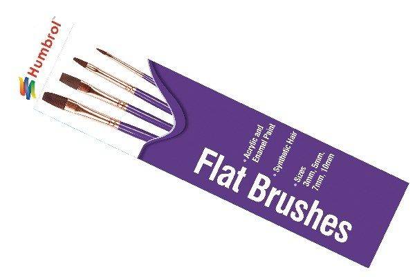 Penselset flat syntet