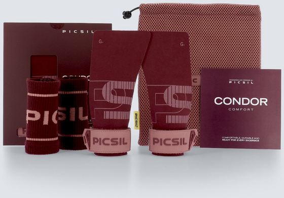 Picsil Sport Picsil Condor Grips Ss25 Träningskläder Burgundy - Small / Medium