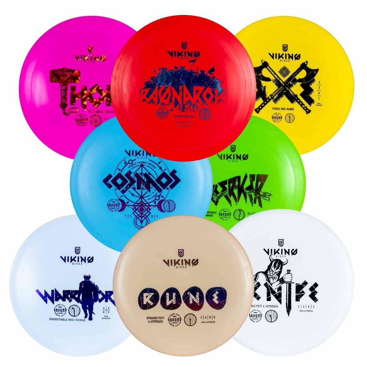 Viking Discs Full Ground Set, 8 Diskars Set