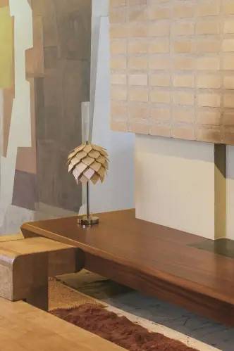 Bordslampa - Cone - Natur - 39 cm