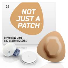 Not Just a Patch Plastre til Freestyle Libre 1 & 2 og Medtronic, 20 stk. (Brun)