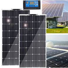 Flexibelt solpanelskit Monokristallin Off Grid-modul, 2x400W utomhusresladdare, 18V solpaneler för husbil utomhus