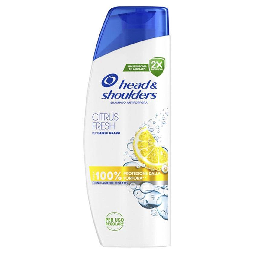 Head & Shoulders Citrus Anti-mjällschampo Fresh Fett hår 250 ml