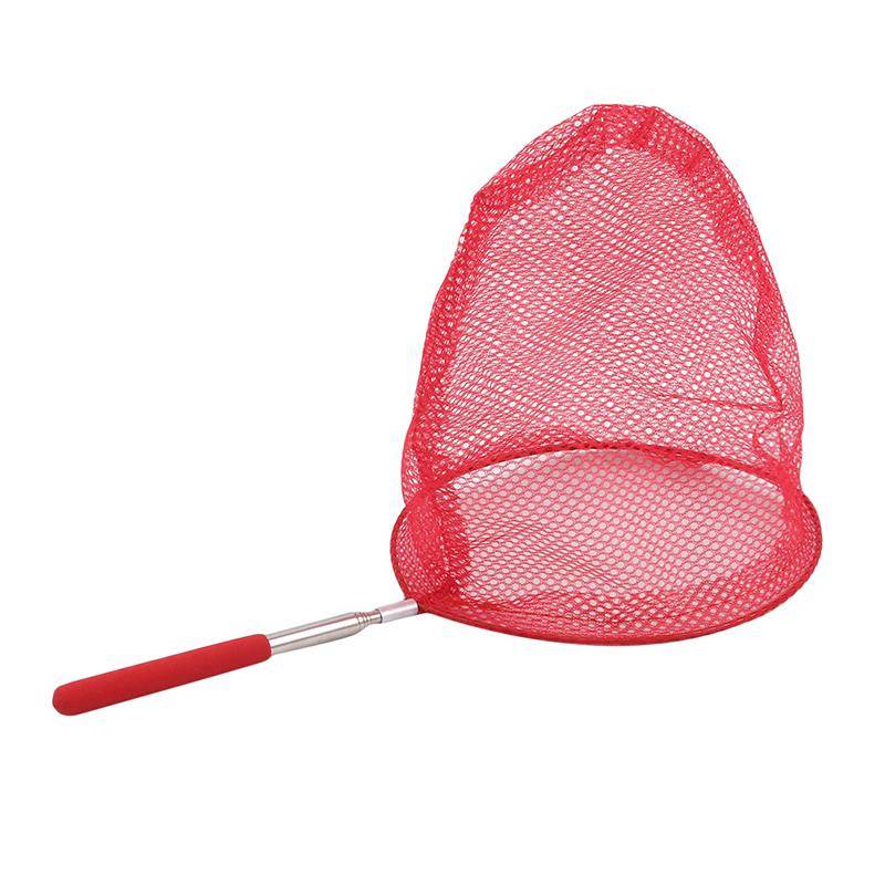 Retractable Fishing Net Insect Butterfly Dragonfly Net Outdoor Portable Fishing Net Children Fun Game Fishing Toys röd
