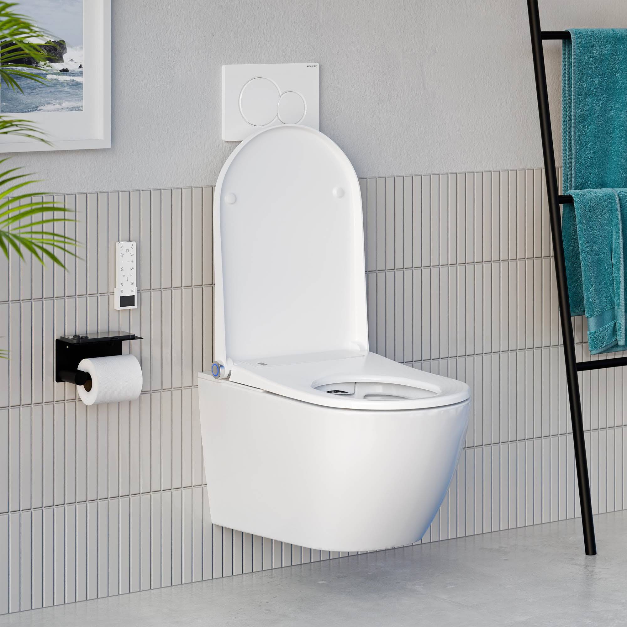 Dusch-WC komplet sæt PREMIUM 1102 med Geberit Duofix forvægselement