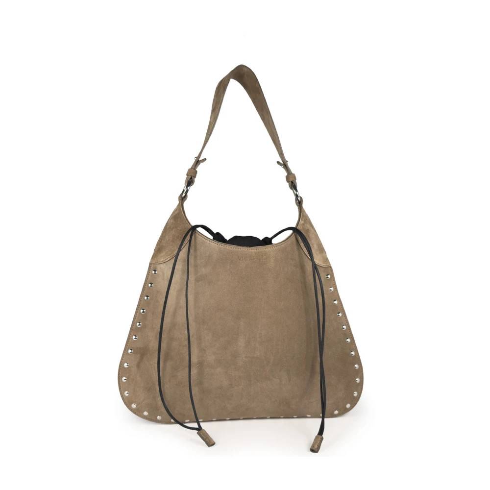 Vic Matié Boho Hobo Taske - Tasker - Dame - Grå - ONE SIZE - Uld