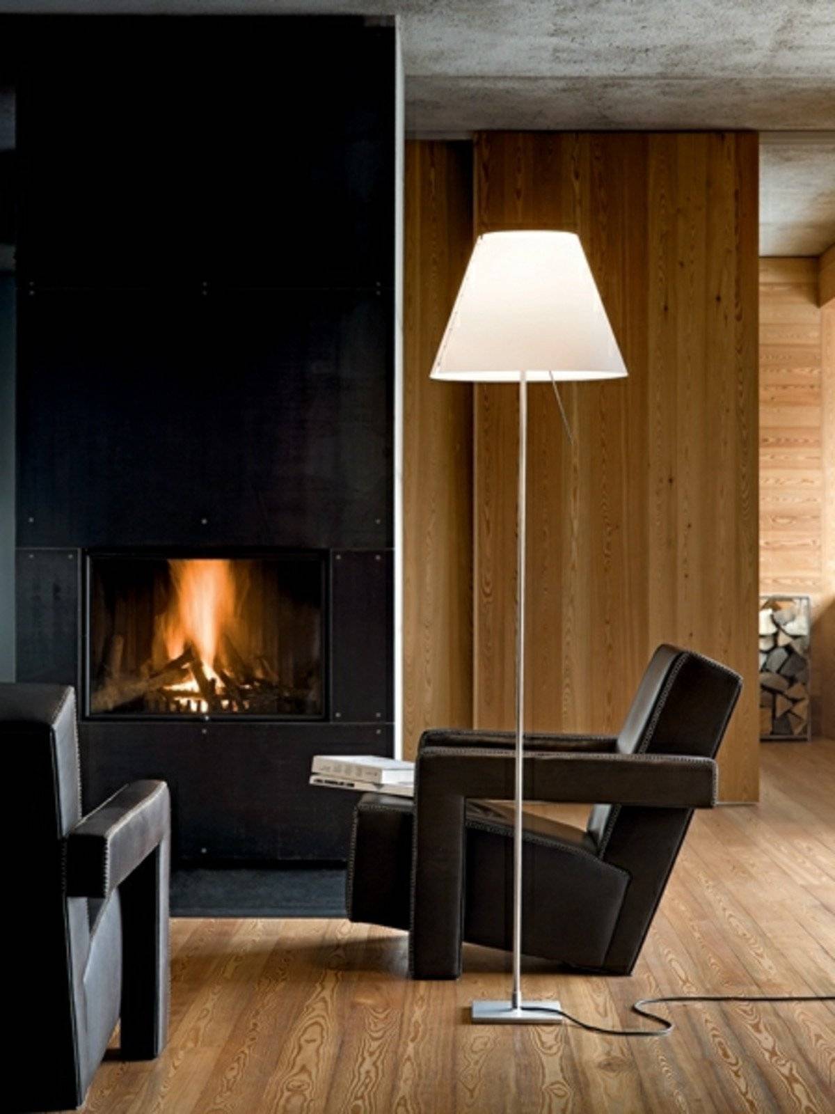 Gulvlampe Luceplan, dæmpbar, Gul, Stue, Aluminium