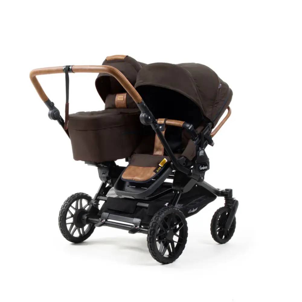 Emmaljunga Double Sento Ergo+ Outdoor Brown - Brun