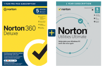 Norton 360 Deluxe + Utilities Ultimate 2026, 5 Geräte - 1 Jahr, Download