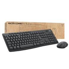 Logitech MK370 Combo for Business tastatur Mus inkluderet Kontor RF trådløs + Bluetooth QWERTZ Tysk Grafit