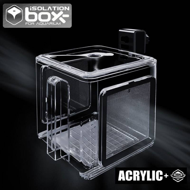 Aquarium Fish Tank Acrylic Isolation Box Stainless Steel Mesh Pneumatic Spawning Incubation Box Ornamental Breeding Room Small