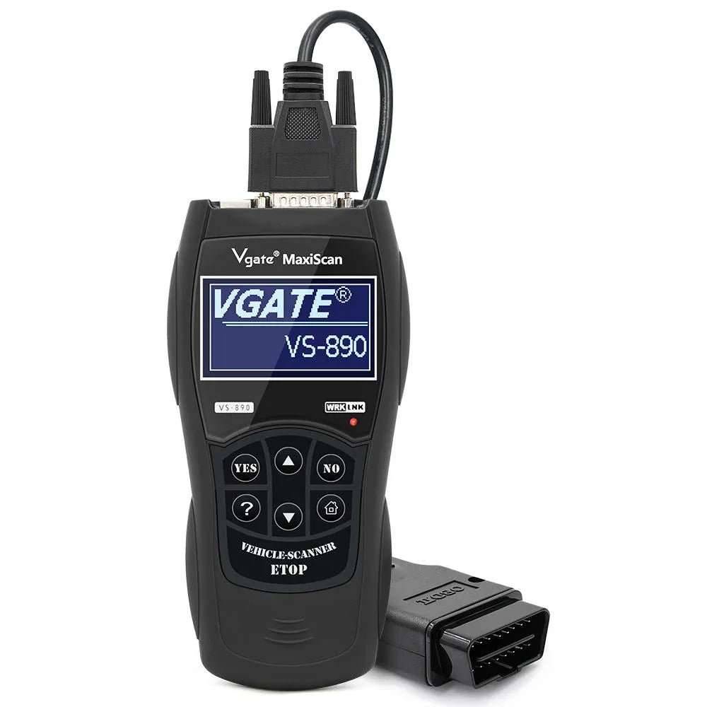 VGATE MaxiScan VS890 OBD2 Code Reader med Hebreiska