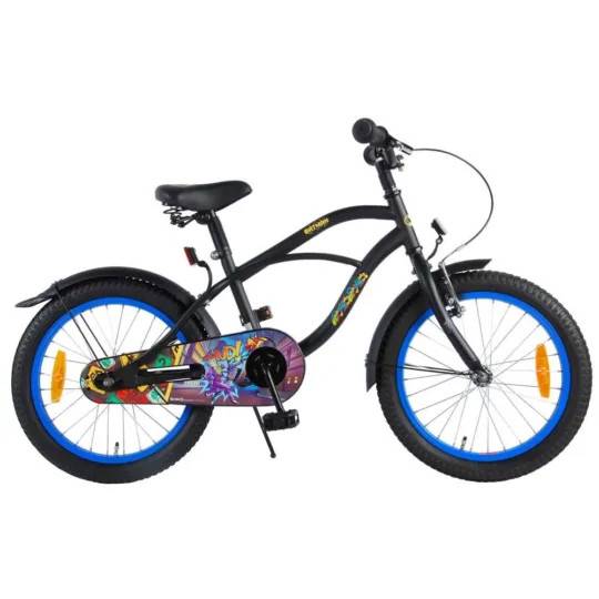 Batman Barncykel 18 Tum Barncykel 818349 cykelhuvud hjul färgglad ram