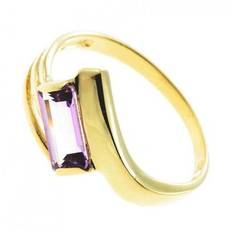 Damen Ring echt Gold 333 8 Karat 71411 Amethyst Gr. 58