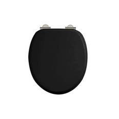 Burlington Toalett Standard med Mjukstängande sits (Blank svart)