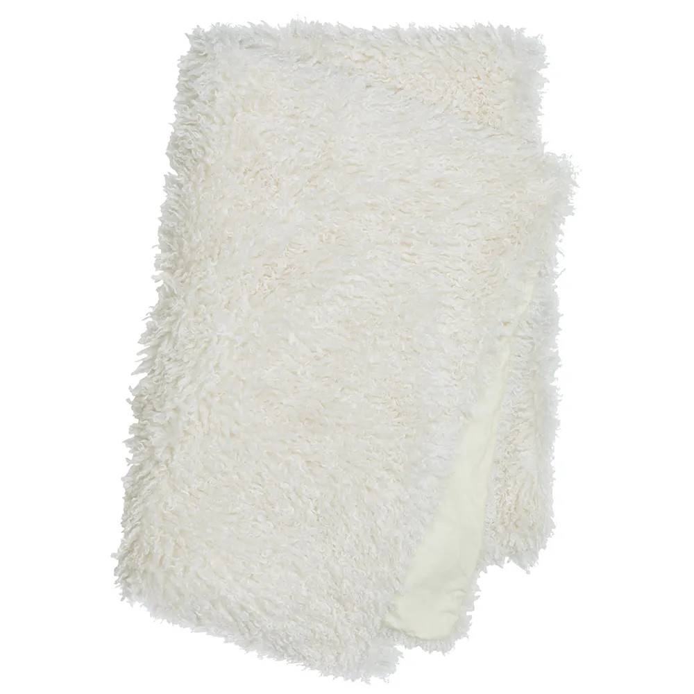 Skinnwille, Wooly Tæppe Ivory