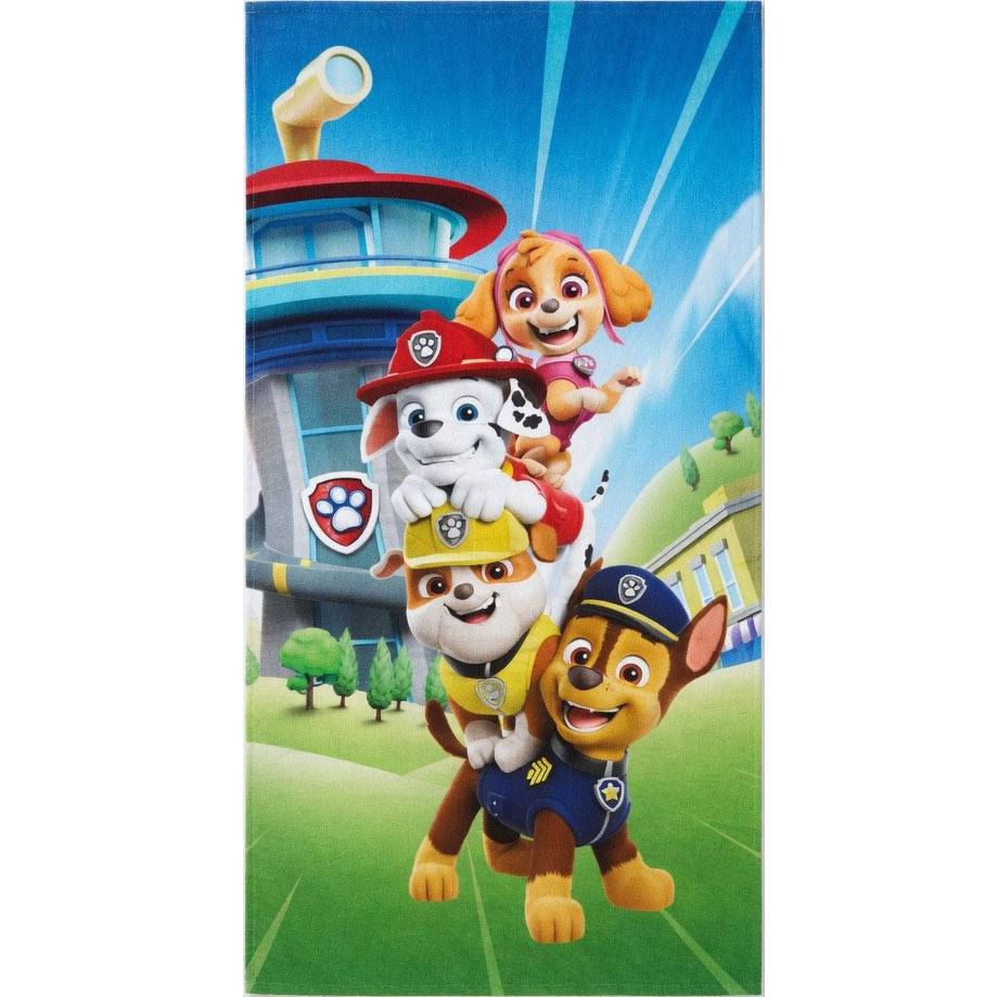 Paw Patrol Tower Rescue badhandduk, strandhandduk 70x140 cm