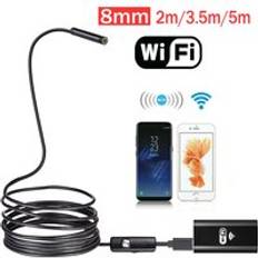Wifi endoskop kamera 8mm 2/5m vattentät mjuk kabel inspektionskamera usb endoskop borescope ios endoskop för iphone - 8mm 3.5m