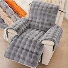 Headrest Cover, Armchair Slipcover, Sofa Armrest Cover, Non Slip Furniture Protector, for Recliner Chair Winter Square Plush,C