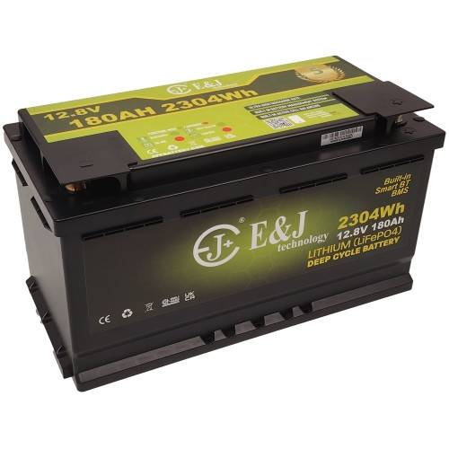 E&J Lithium batteri 12 volt 180Ah (Bluetooth + HEAT)