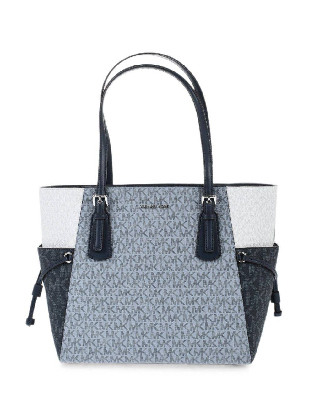 Michael Kors - Voyager monogram-print tote bag - dam - polyester/polyuretan/Tyg - OS - Blå