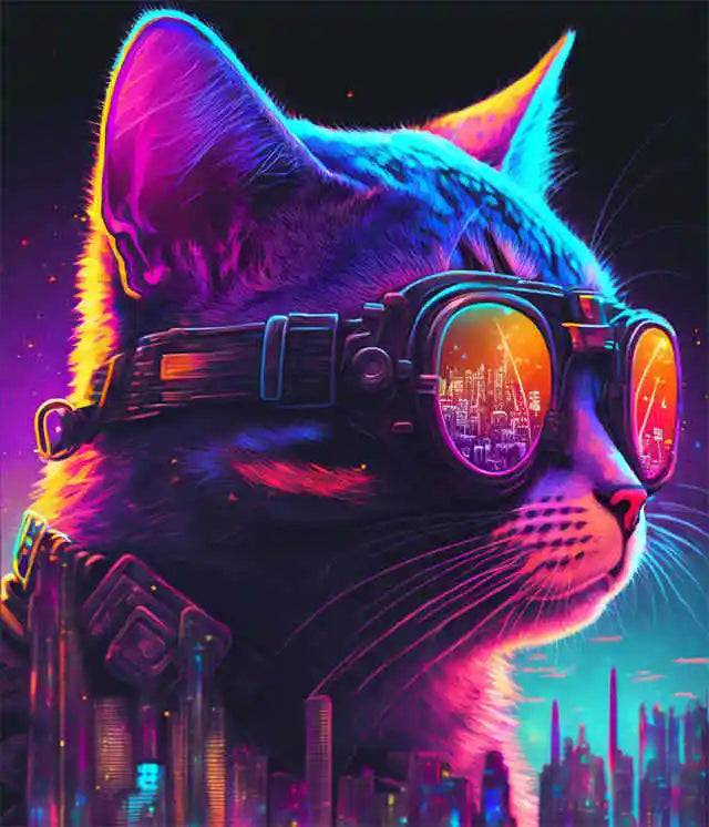 Poster med gamingmotiv i färgexplosion - 16 / 50x70cm