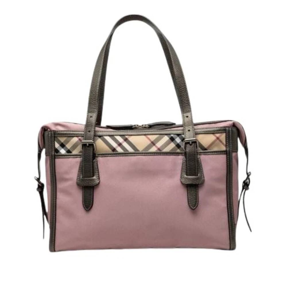 Burberry Vintage - Pre-owned Nova Check Tote Vintage - Dam - ONE Size - Läder