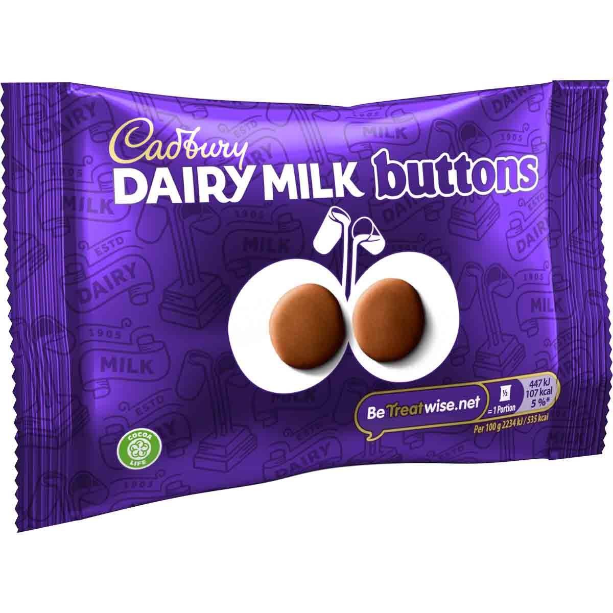 Cadbury Giant Buttons Chocolate Bag 40g (Box of 36)
