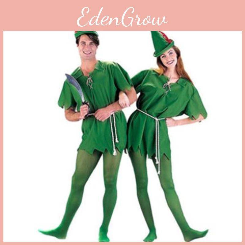Premiumkvalitet Peter Pan Robin Hood Sagobokskostym För Män Kvinnor Unisex Partykläder cm blue